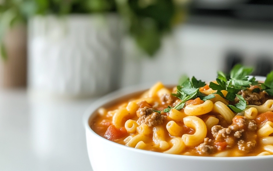 One Pot Macaroni Cheeseburger Soup: A Hearty and Delicious Comfort Food