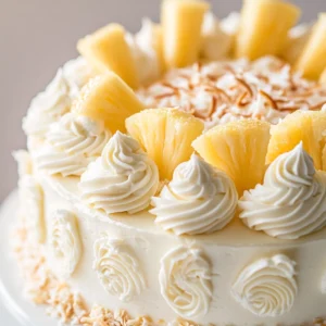 Tropical Pineapple-Coconut Bliss Cake