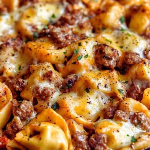 Cheesesteak Tortellini in Rich Provolone Sauce