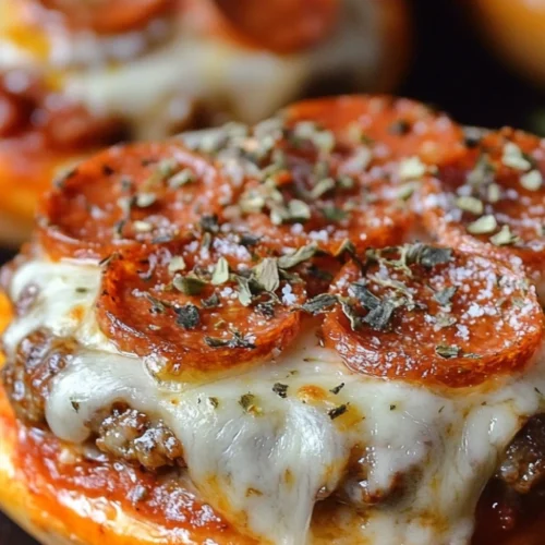 Crockpot Pizza Burgers