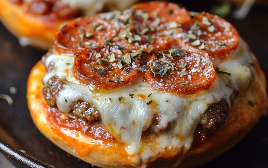 Crockpot Pizza Burgers