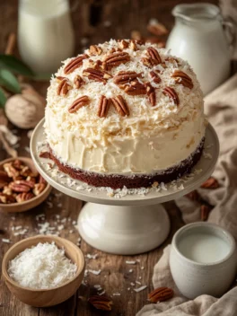 White German Chocolate Cake