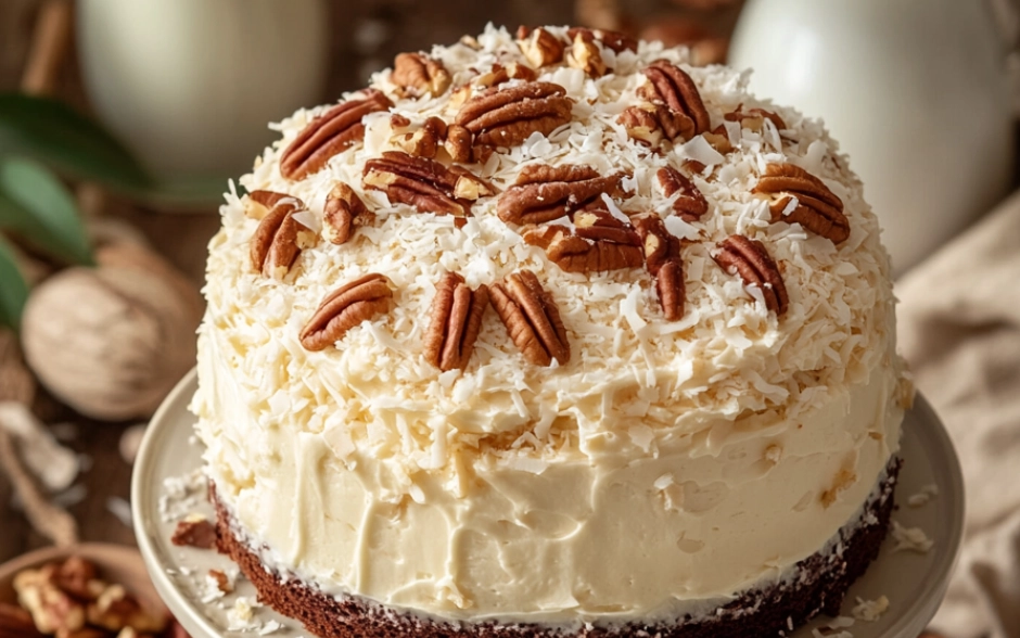 White German Chocolate Cake